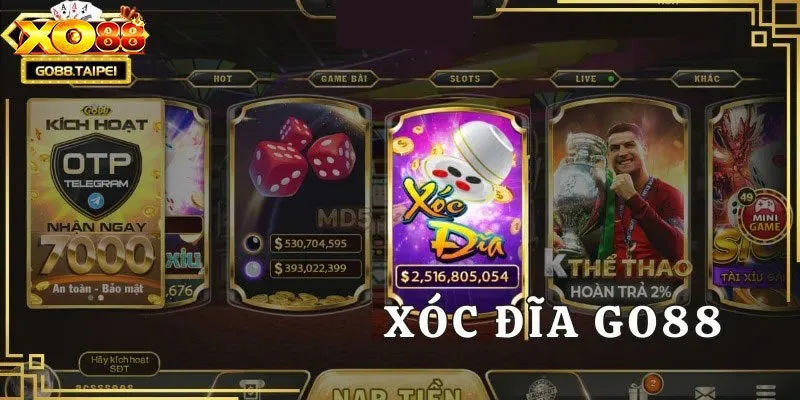 Đánh giá nhanh sức hấp dẫn của xóc đĩa live GO88